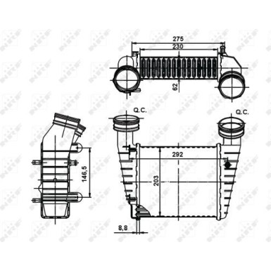 Ladeluftkühler 30138A Ladeluftkühler 30138A