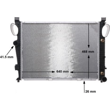 Kühler, Motorkühlung BEHR CR 304 000S