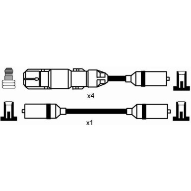 Zündleitungssatz RC-VW230