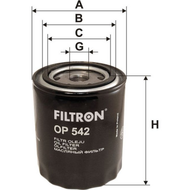 FILTRON Ölfilter OP 542