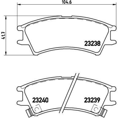 BREMBO Bremsklötze VA P 30 011 BREMBO Bremsklötze VA P 30 011