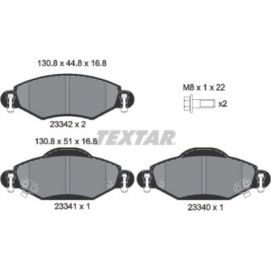 Bremsbelagsatz Toyota P. Yaris 99- Frankreich Bosch 2334001 Bremsbelagsatz Toyota P. Yaris 99- Frankreich Bosch 2334001