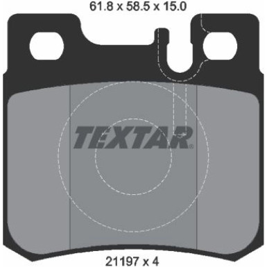Bremsbelagsatz Db T. W124/202 Com 2119701 Bremsbelagsatz Db T. W124/202 Com 2119701