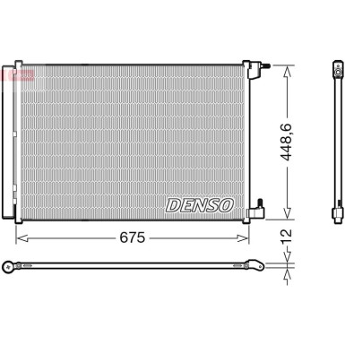 DENSO Kondensator, Klimaanlage DCN17060