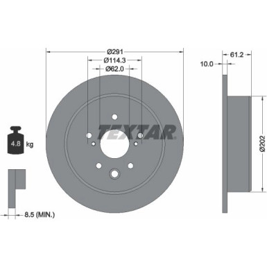 Bremsscheibe Lexus T. Is 05 92179803 Bremsscheibe Lexus T. Is 05 92179803