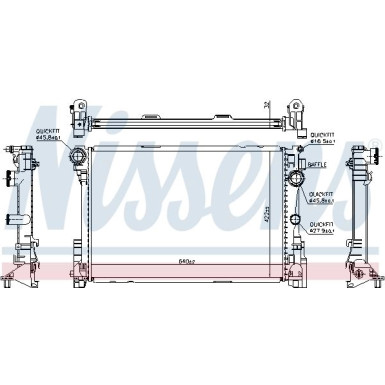 Wasserkühler PKW MB C-Class W204 07 67167
