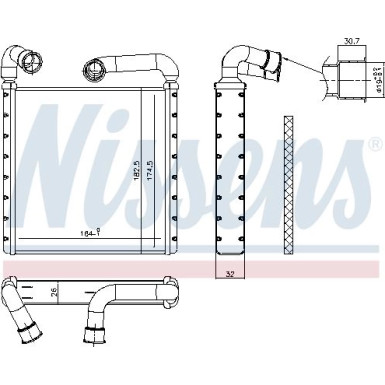 Heizkühler PKW 73943
