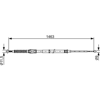 Handbremsseil 1987482456 Handbremsseil 1987482456