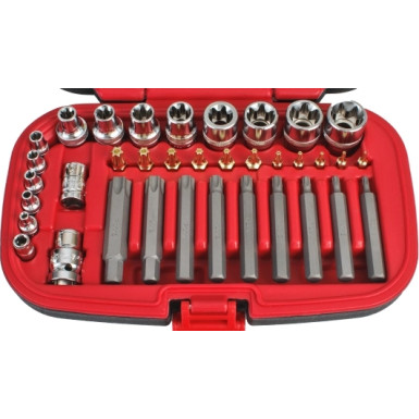 Werkzeugsatz Torx 1/2, 3/8, 1/4, 36-Teilig OK-01.0036