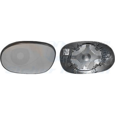 VAN WEZEL Spiegelglas, Außenspiegel 0957837 VAN WEZEL Spiegelglas, Außenspiegel 0957837