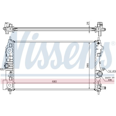 Wasserkühler PKW 630745 Wasserkühler PKW 630745