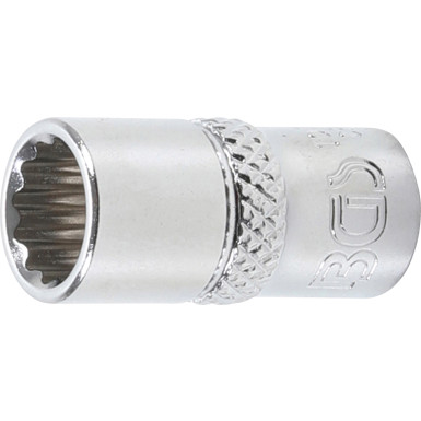BGS Steckschlüssel-Einsatz Zwölfkant Antrieb Innenvierkant 6,3 mm (1/4 ) SW 8 mm 10778