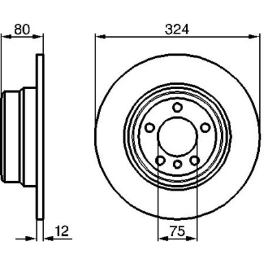 Bremsscheibe HA 0 986 479 167 Bremsscheibe HA 0 986 479 167