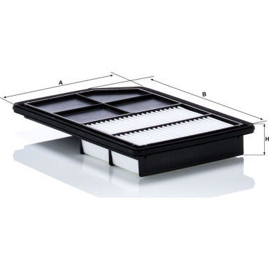 Mann & Hummel Luftfilter PKW MITSUBISHI Eclipse Cross 13 C 31 038