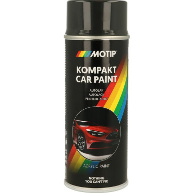 MoTip Autolack Acryl Kompakt schwarz 400ml KOMPAKT AUTOLACK grau hochglänzend 400 ml 46818