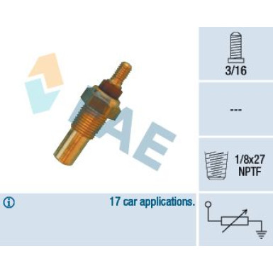 FAE Sensor, Kühlmitteltemperatur 32020 FAE Sensor, Kühlmitteltemperatur 32020