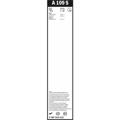 Bosch Scheibenwischer Aerotwin A109S 3397014215 Bosch Scheibenwischer Aerotwin A109S 3397014215