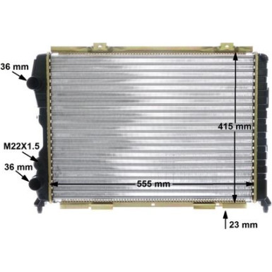 Kühler, Motorkühlung BEHR CR 1408 000S