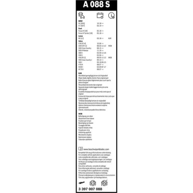 Bosch Scheibenwischer Aerotwin A088S 3397007088