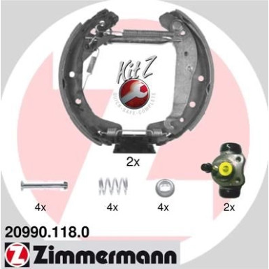 ZIMMERMANN Bremsbacken 20990.118.0 KIT Z ZIMMERMANN Bremsbacken 20990.118.0 KIT Z