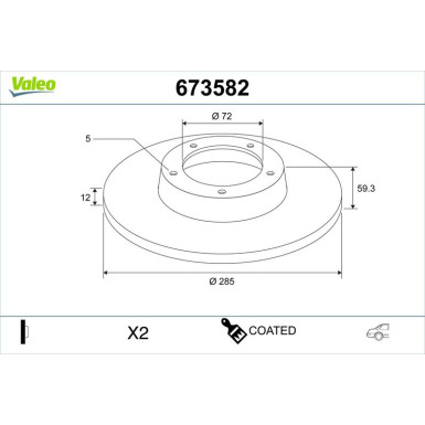 VALEO Motorkühler 230975 COATED
