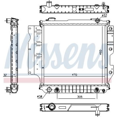 Wasserkühler PKW 60993