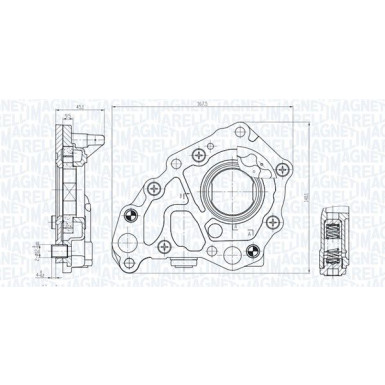 MAGNETI MARELLI Ölpumpe 351516000153 MAGNETI MARELLI Ölpumpe 351516000153