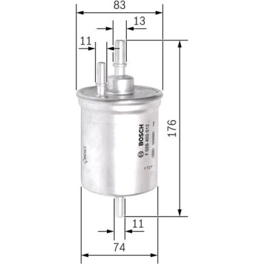 Kraftstofffilter AUDI,SEAT F 026 403 012
