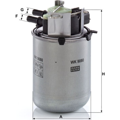 Mann & Hummel Kraftstofffilter PKW NISSAN X-Trail,Koleos 14 WK 9080