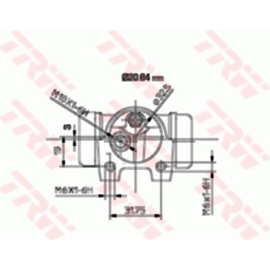 TRW Bremsrolle BWF119 TRW Bremsrolle BWF119