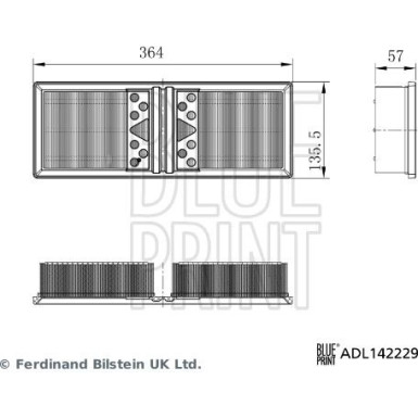 BLUE PRINT Luftfilter ADL142229