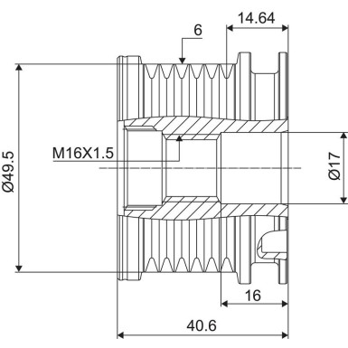 Generatorfreilauf 588014 Generatorfreilauf 588014