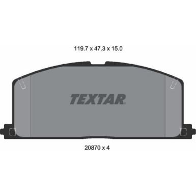 Bremsbelagsatz Toyota P. Corolla -92 2087001