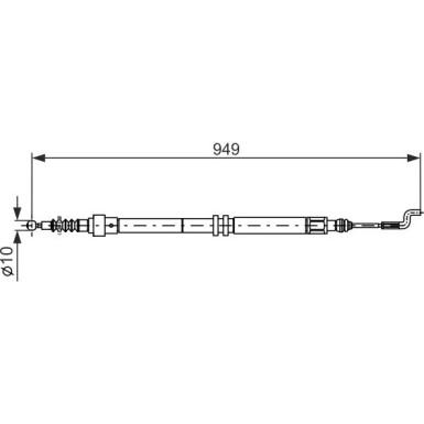 Handbremsseil 1987477706 Handbremsseil 1987477706