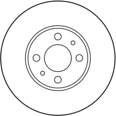 Bremsscheibe Fiat P. Stilo/Punt DF2734 Bremsscheibe Fiat P. Stilo/Punt DF2734
