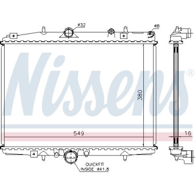 Wasserkühler PKW 61291A