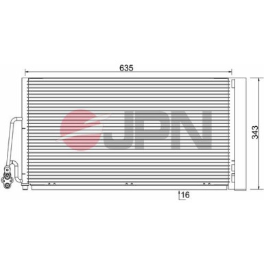 JPN Kondensator, Klimaanlage 60C9087-JPN JPN Kondensator, Klimaanlage 60C9087-JPN