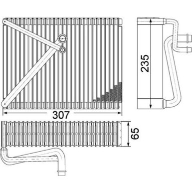 Verdampfer, Klimaanlage AE 87 000P Verdampfer, Klimaanlage AE 87 000P