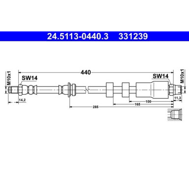 Bremsschlauch 24.5113-0440.3