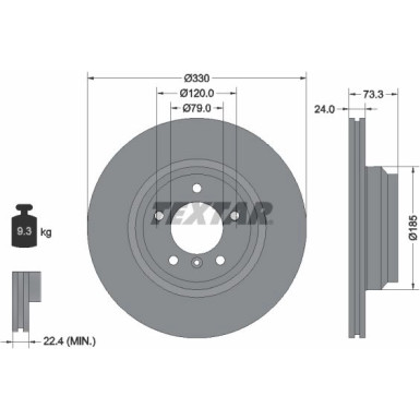 Bremsscheibe Bmw S. 1/3/X1 2.0-3.0 05-15 92137805 Bremsscheibe Bmw S. 1/3/X1 2.0-3.0 05-15 92137805