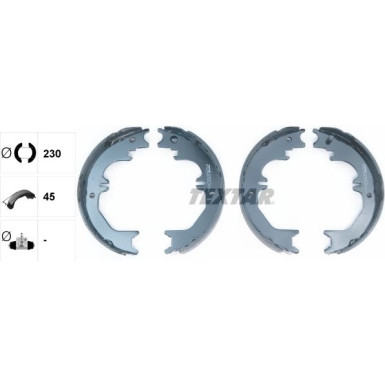 Handbremsbacken Toyota Land Cruiser 4.2Td, 4.7V8 98 91066200 Handbremsbacken Toyota Land Cruiser 4.2Td, 4.7V8 98 91066200