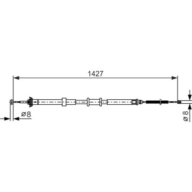 Handbremsseil li 1987482392 Handbremsseil li 1987482392