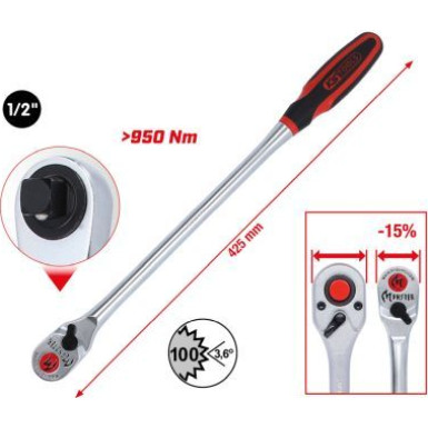 KS TOOLS Umschaltknarre 935.1295 KS TOOLS Umschaltknarre 935.1295