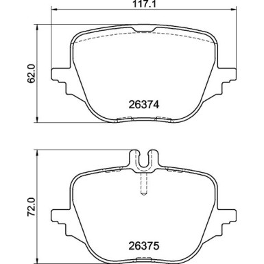 Bremsklotz P 50 169 Bremsklotz P 50 169