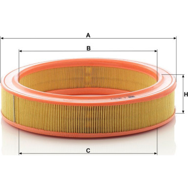 Mann & Hummel Luftfilter PKW AUDI,SEAT,SKODA,VW C 2873/1