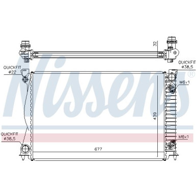 Wasserkühler PKW AUDI A6 04 FIRST FIT 60233A