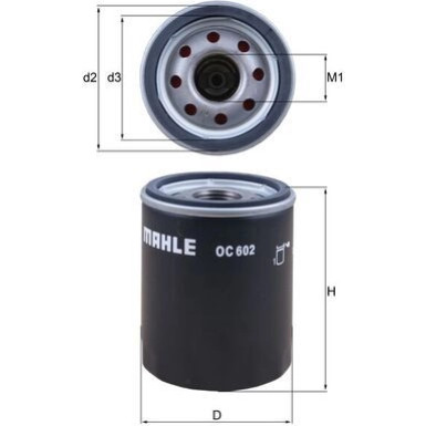 MAHLE Ölfilter OC 602 MAHLE Ölfilter OC 602