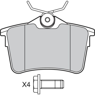 VALEO Bremsbeläge 601042