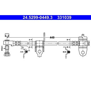 Bremsschlauch 24.5299-0449.3