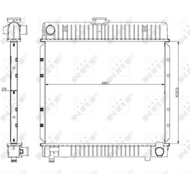 Kühler, Motorkühlung 504250 Kühler, Motorkühlung 504250